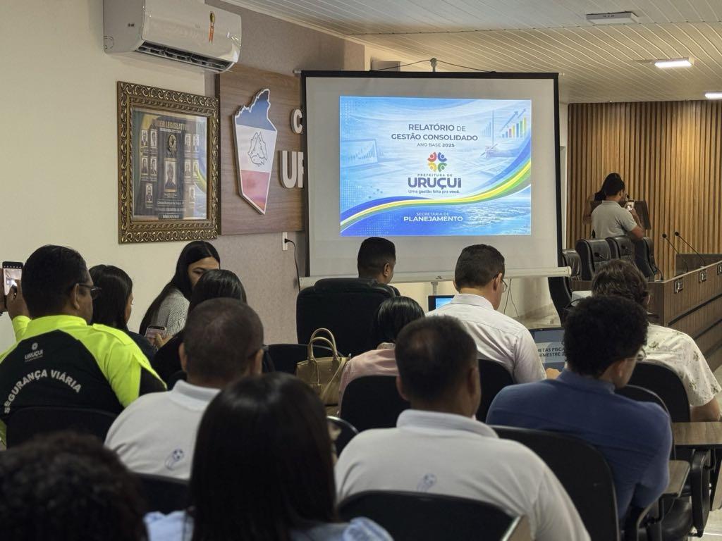 Prefeitura de Uruçuí realizou, no auditório da Câmara Municipal, a apresentação do Relatório de Gestão Consolidado de 2025