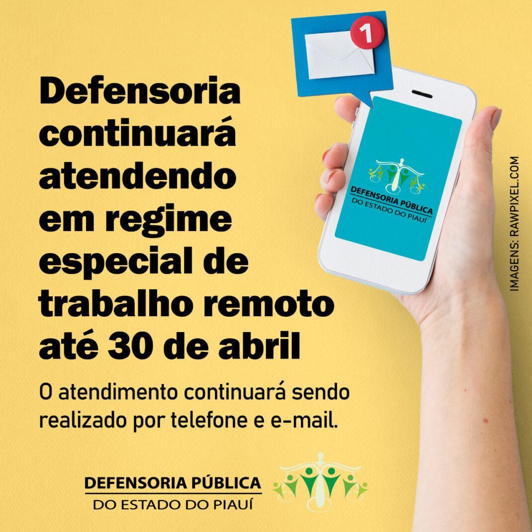 A Defensoria trabalha para preservar vidas