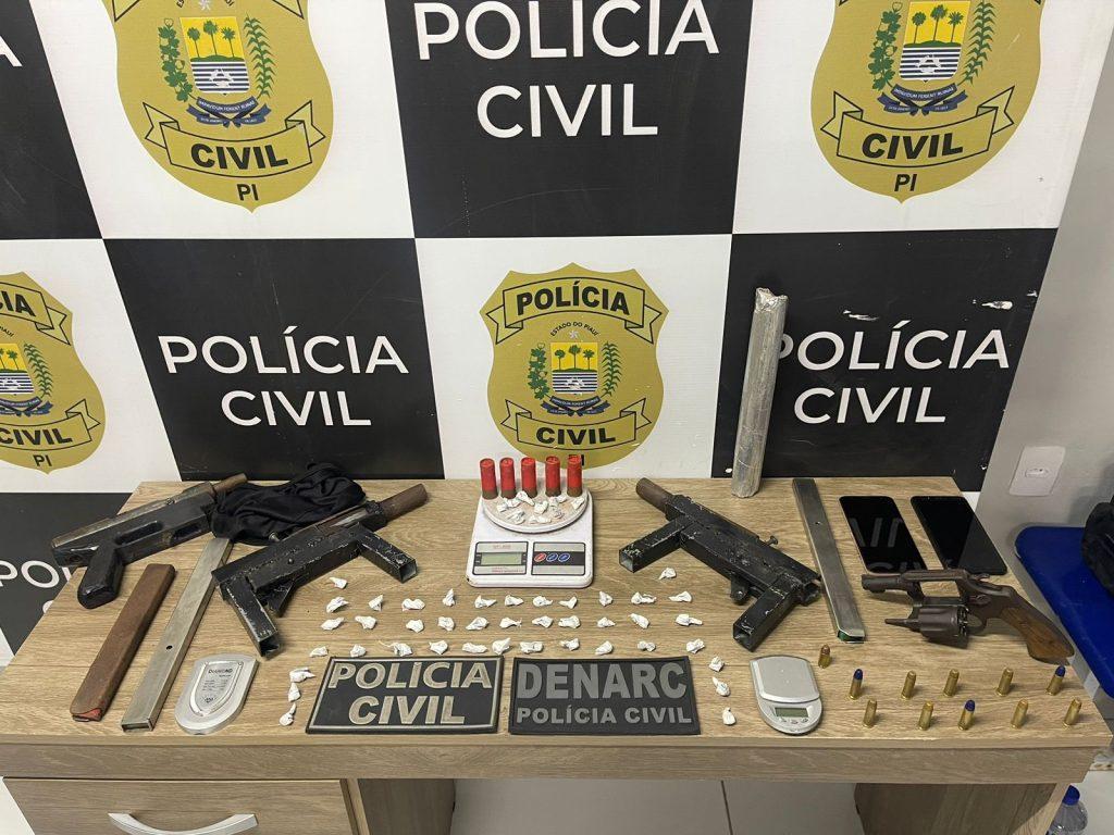 Material apreendido na operação