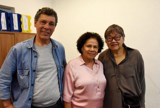 Regina Sousa recebe Tizuka Iamazaki