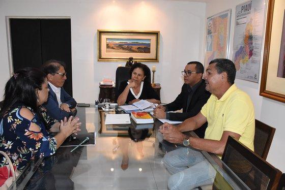 Audiência com diretores do CEM e o coordenador de comunicação Allisson Bacelar