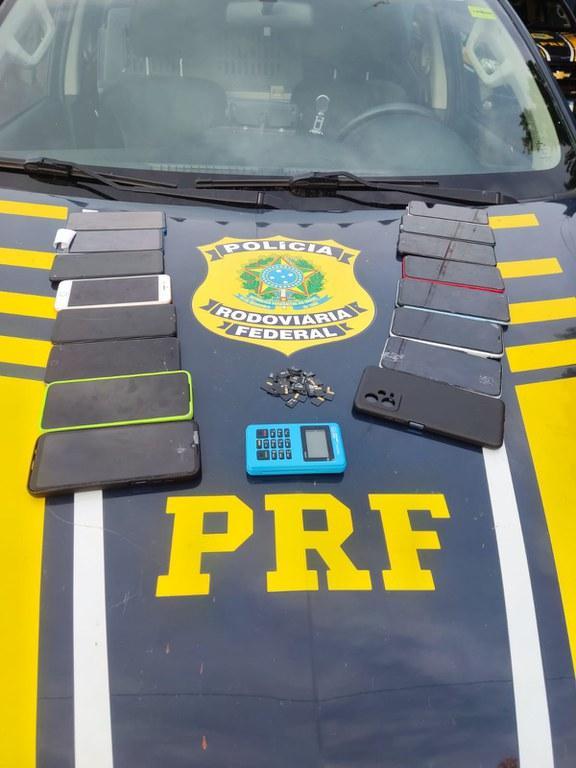 Aparelhos resgatados pela Policia Rodoviária Federal