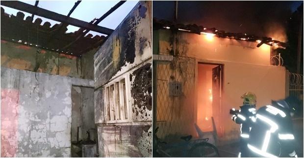 Idoso tem casa destruída após incêndio na zona Norte de Teresina