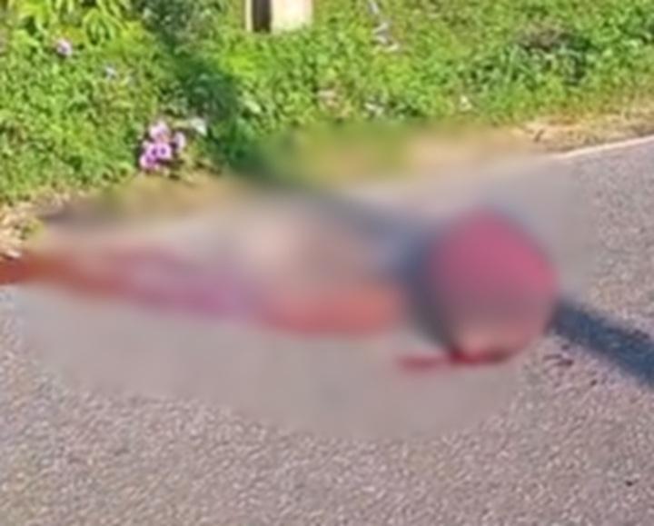 Ele perdeu o controle da motocicleta ao passar pelo quebra-molas