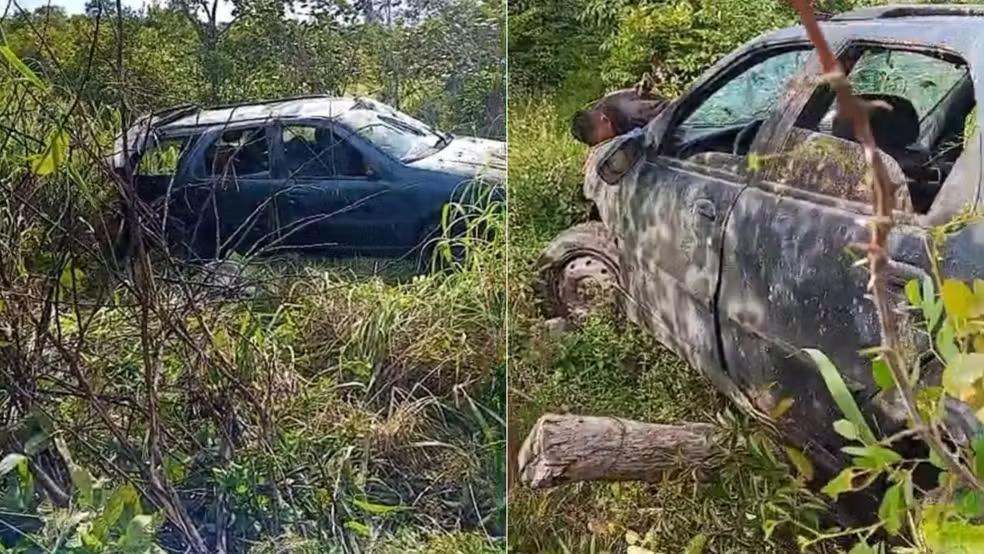Veículo ficou destruído após capotamento na PI-140, entre Floriano e Itaueira.