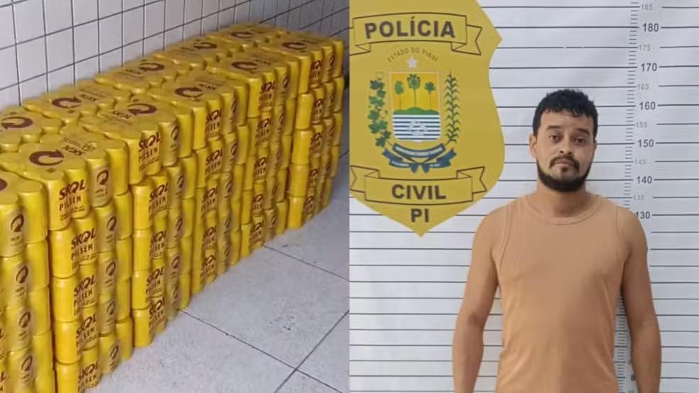 Dono de depósito é preso suspeito de receptação após polícia localizar mais de 100 fardos de cerveja furtados em Parnaíba.