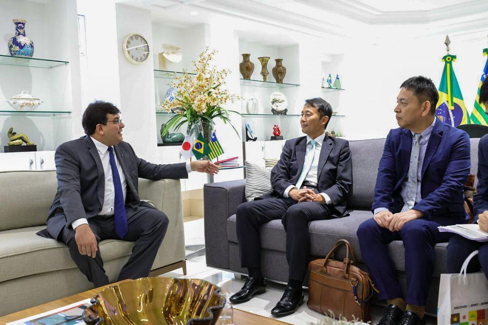 Coletiva realizada com embaixada japonesa no Palácio de Karnak