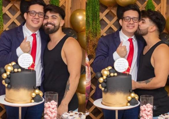 Erlan Bastos e o marido Neto Maciel
