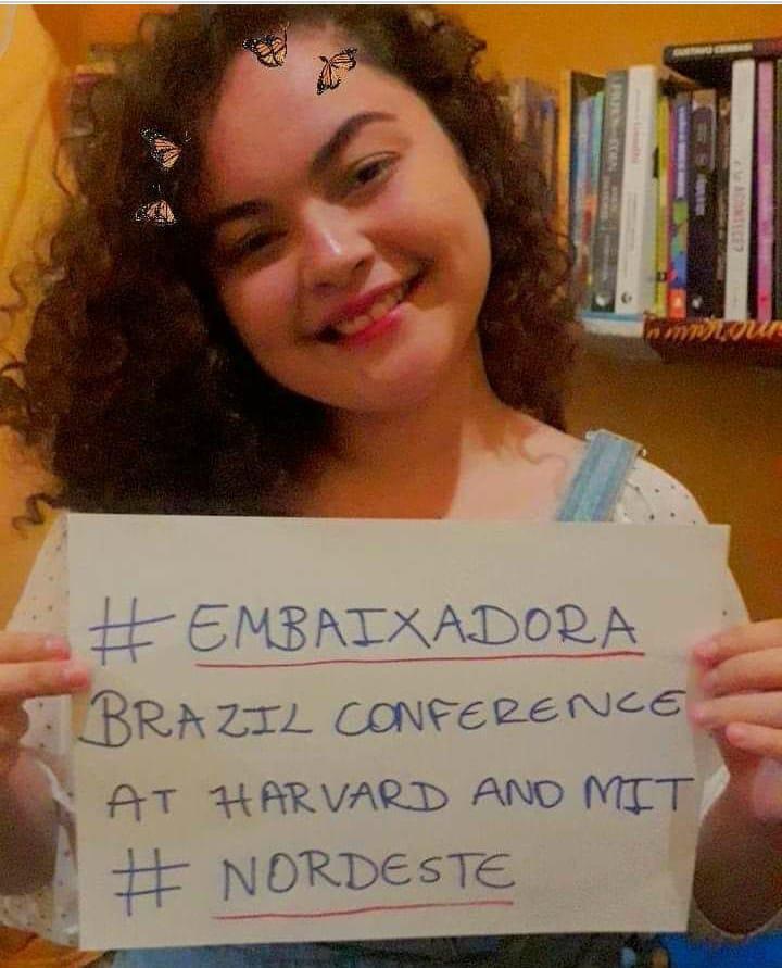 Estudante do terceiro período do curso de Direito, Danielly Nascimento representa o Nordeste