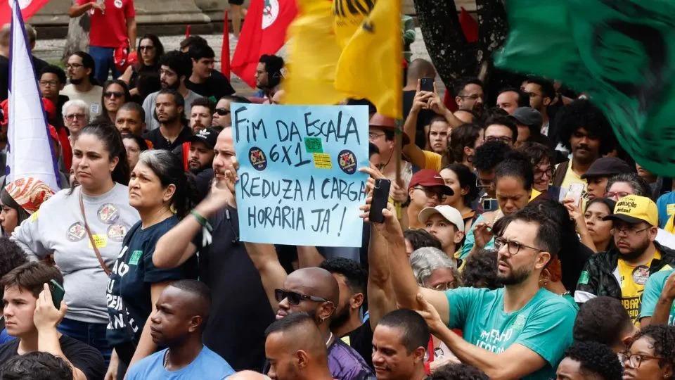Manifesto pela redução de jornada de trabalho.