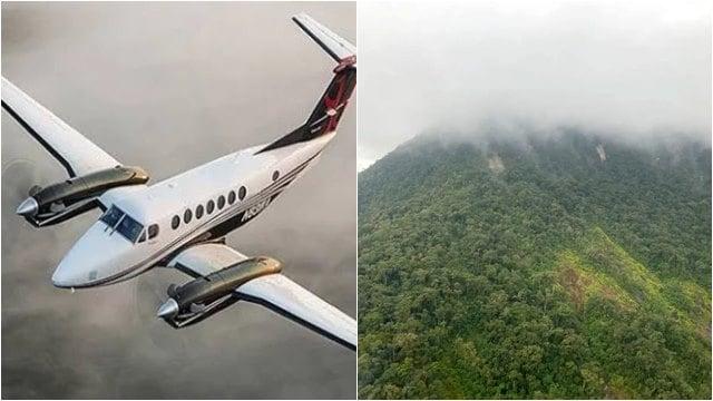 O avião desapareceu em uma área da Mata Atlântica, no Paraná
