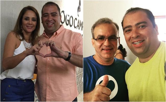 Fábio tem muitas fotos ao lado de dona Lucy e Firmino Filho