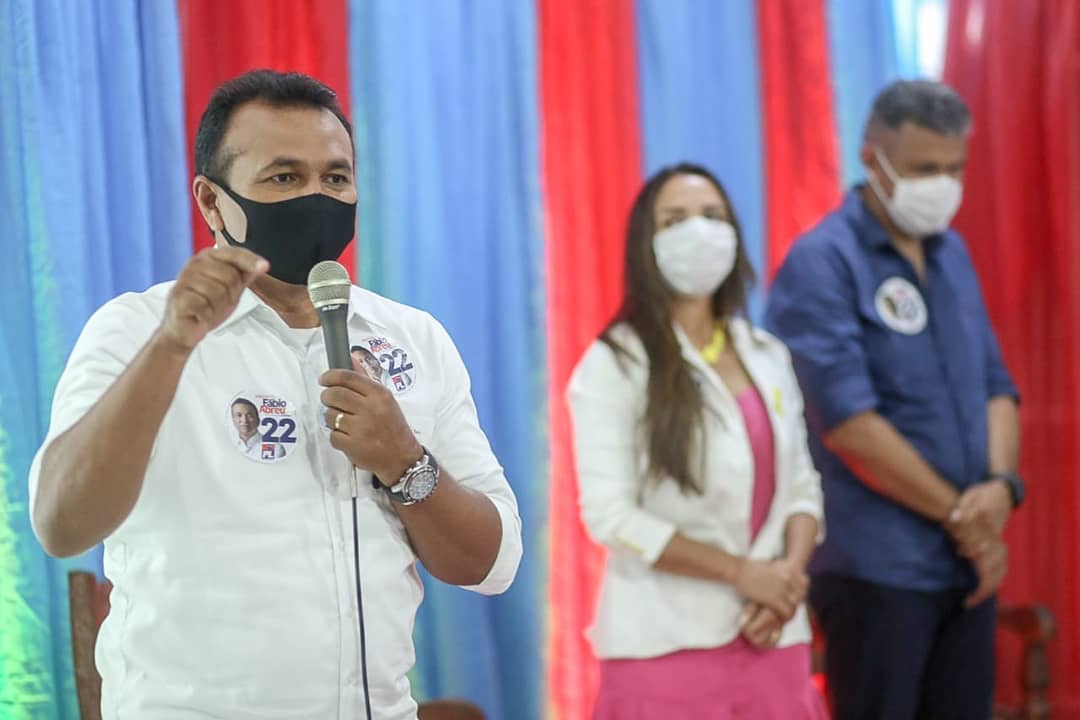 Fábio Abreu durante a campanha para prefeito em Teresina
