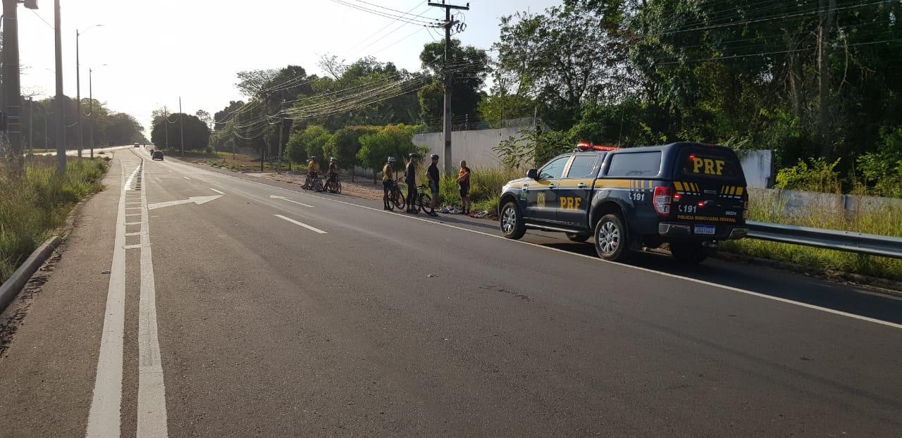 Casal de ciclista é atropelado em Teresina