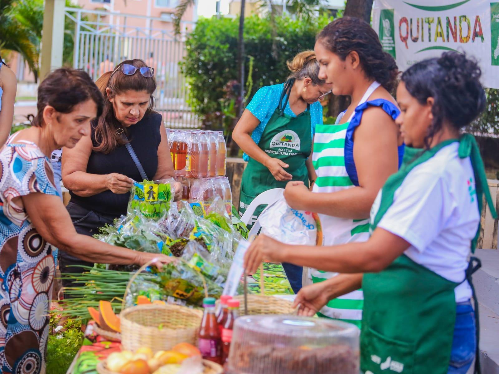 Feira da agricultura familiar em condomínio da Zona Leste de Teresina