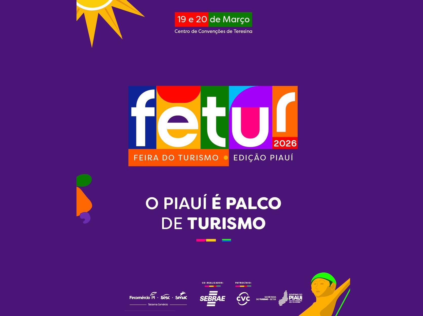 Fetur 2026 será realizada nos dias 19 e 20 de março, no Centro de Convenções de Teresina
