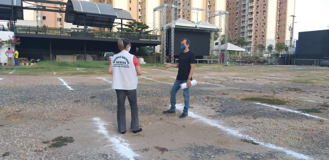 Vigilância Sanitária fiscaliza locais para realização de eventos drive-in