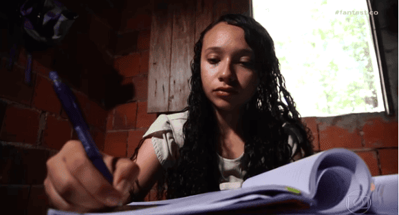 Natália, medalhista nas Olimpíadas de Matemática