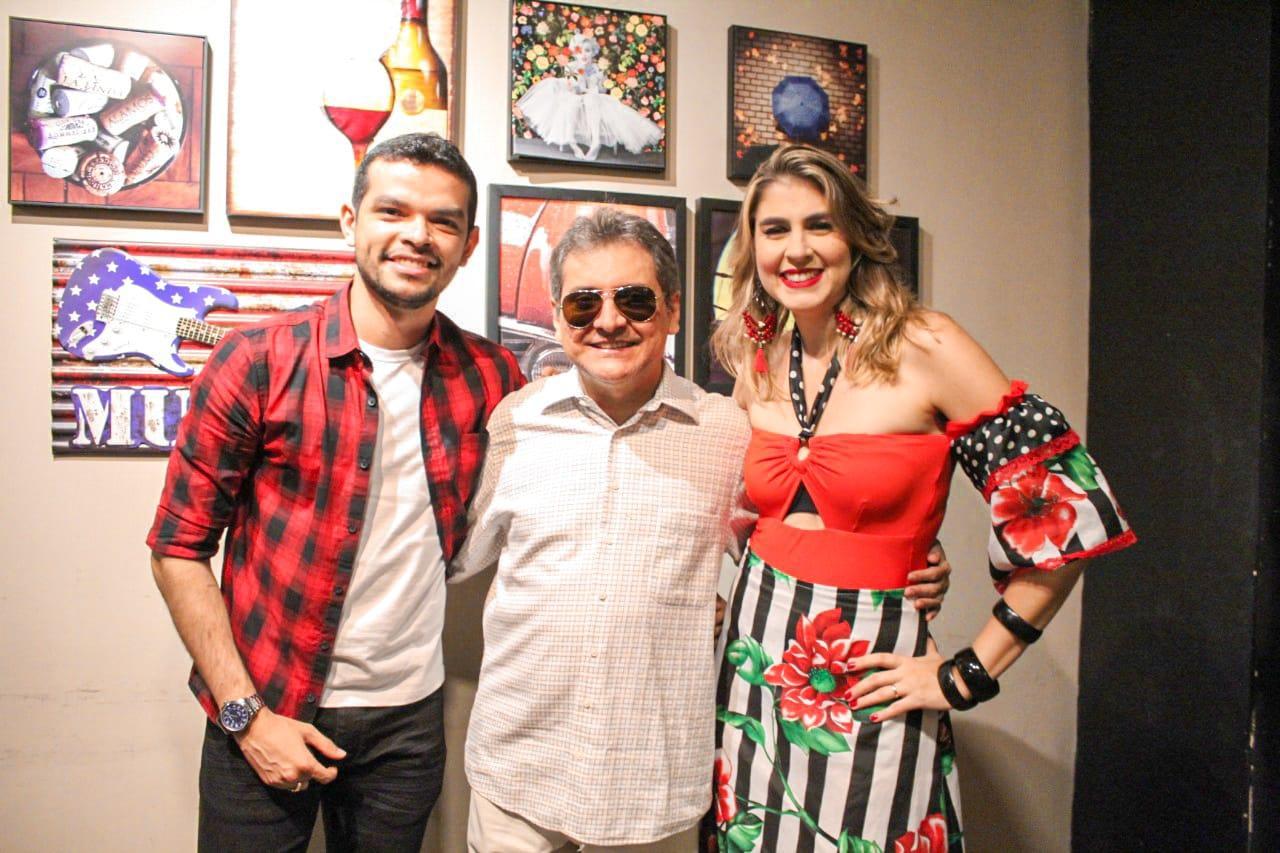 Flávio Moura, João Claudio Moreno e Soraya Castello Branco
