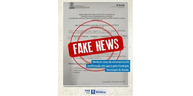 Fake News circulou nas redes sociais