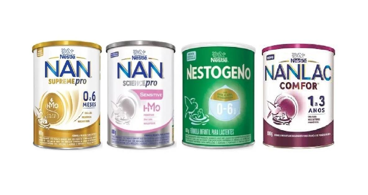 Todas as fórmulas infantis proibidas são da empresa Nestlé Brasil Ltda