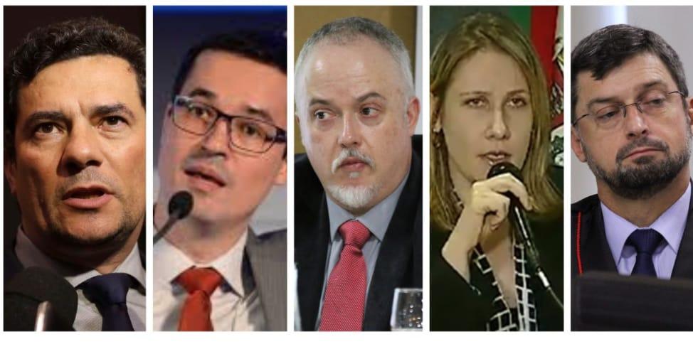 Sérgio Moro e os procuradores da Lava Jato