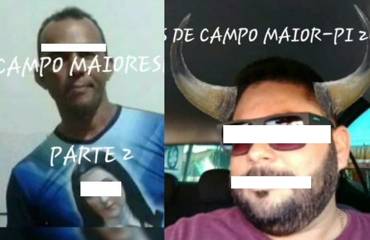 Montagem de prints de vídeos
