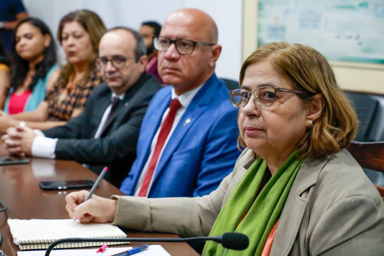 Deputado Franzé Silva e ministra Cida Gonçalves