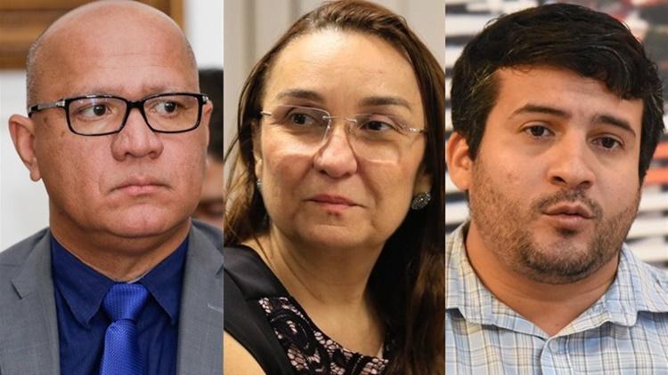 Deputados Franzé Silva, Flora Isabel e o vereador Deolindo Moura