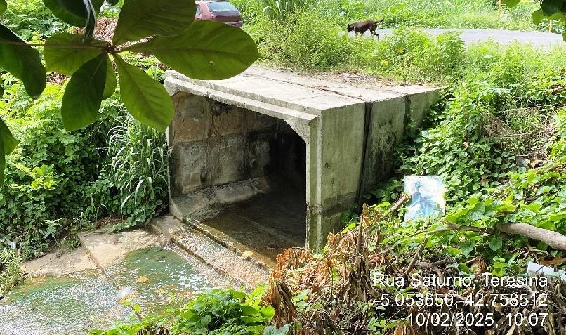 Imagens do sistema de drenagem em Teresina divulgadas pelo Tribunal de Contas do Estado