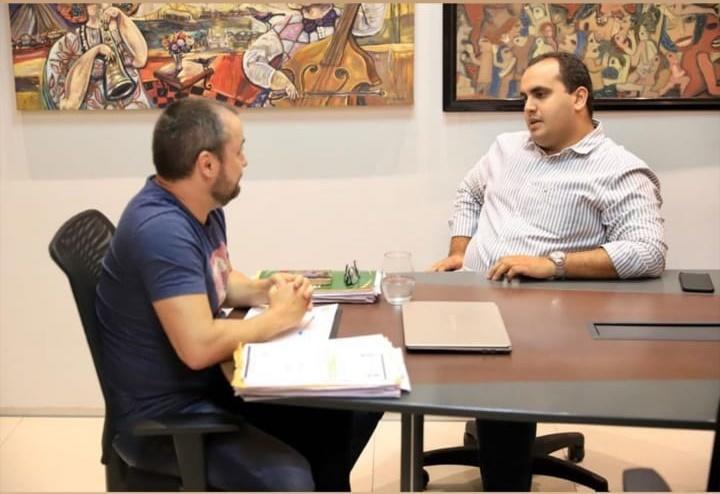 Encontro entre os pré-candidatos a prefeitura de Teresina, Fábio Novo e Georgiano Neto