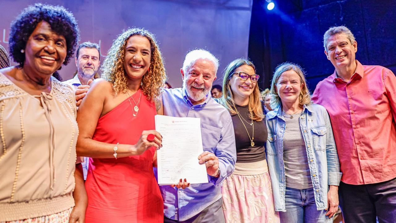 Presidente lula e Anielle Franco