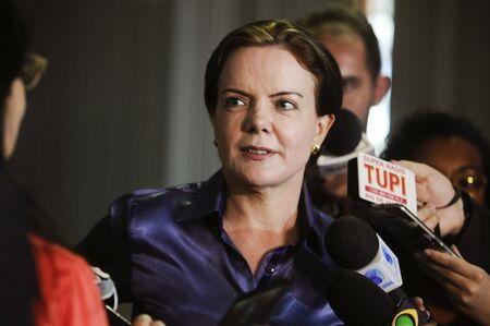 Presidente do PT, deputada federal Gleisi Hoffmann