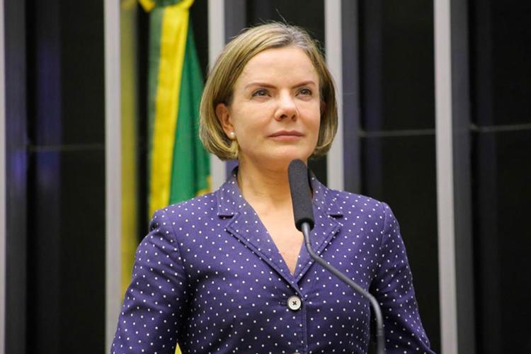 Presidente nacional do PT, deputada federal Gleisi Hoffmann