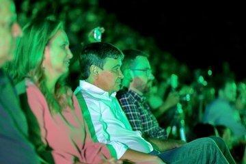 Wellington Dias e demais gestores durante a Ópera da Serra da Capirava
