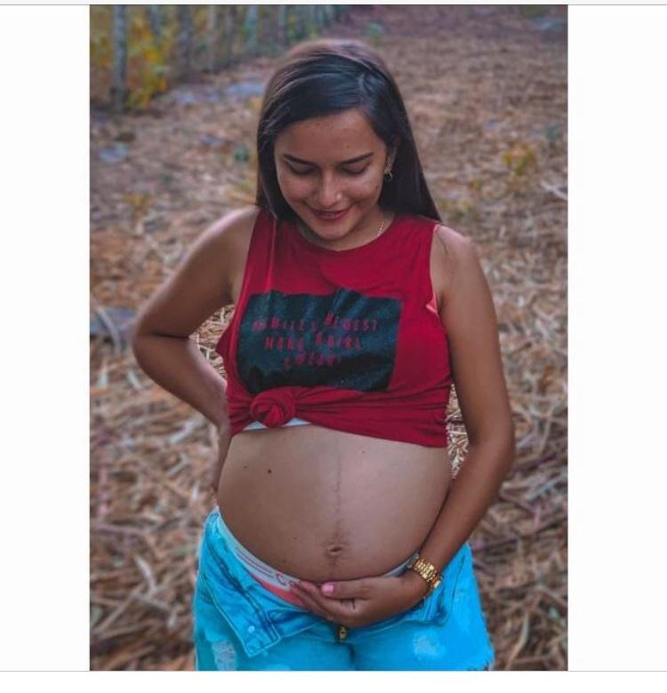 Aparecida estava gestante de nove meses