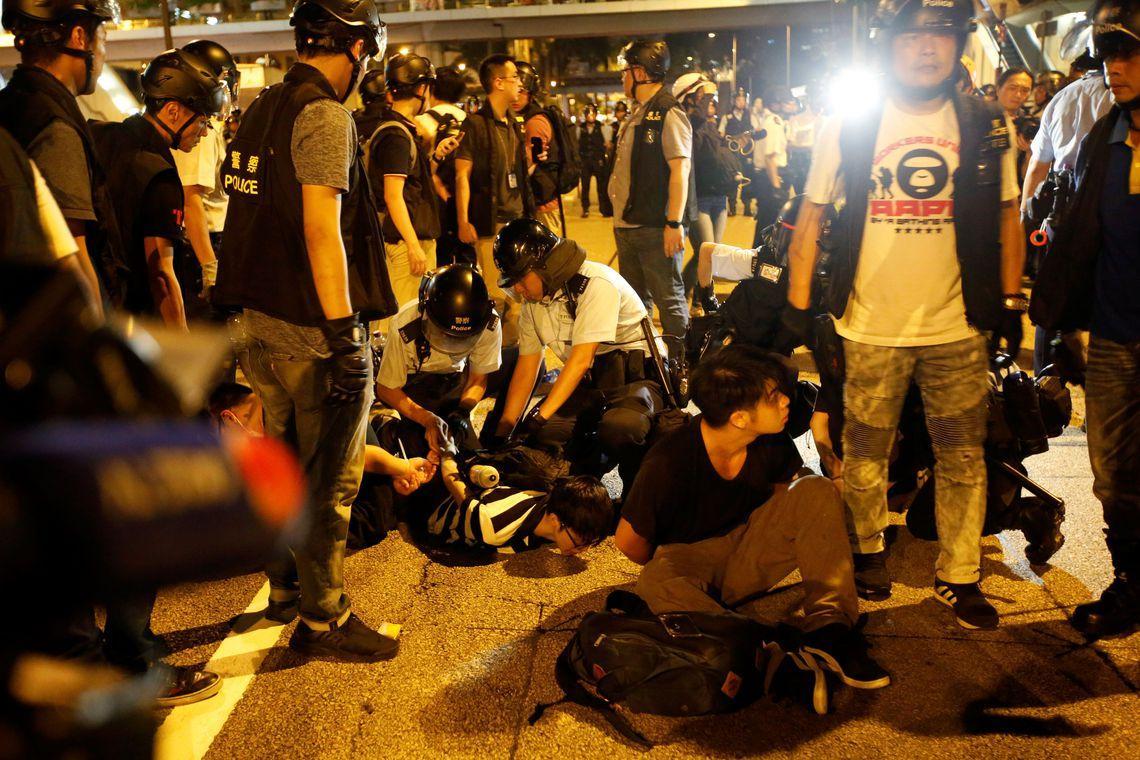Protesto em Hong Kong