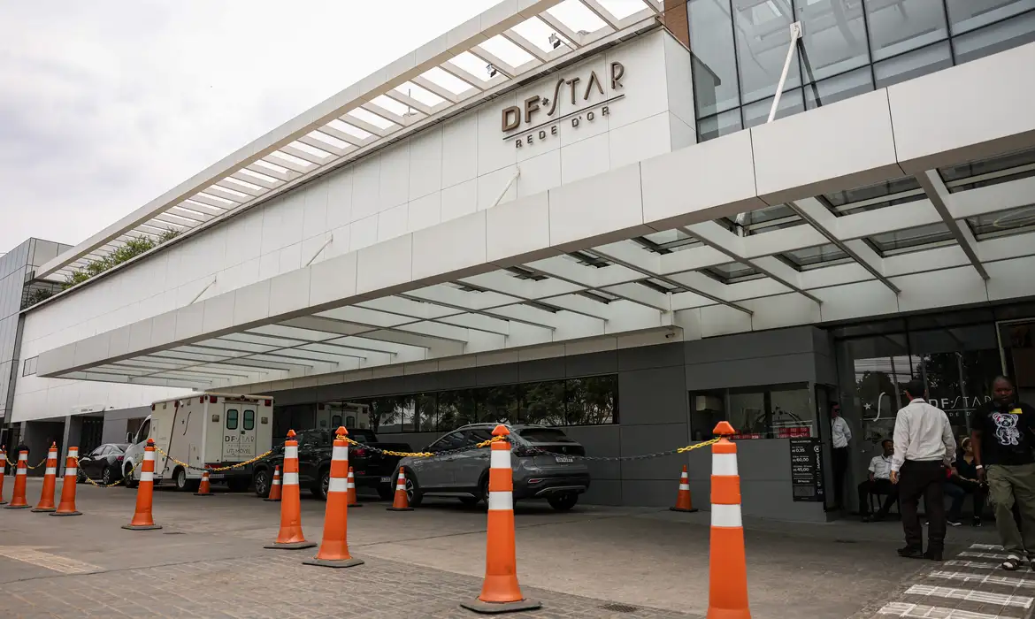 Hospital DF Star, onde Bolsonaro está internado para procedimentos cirúrgicos