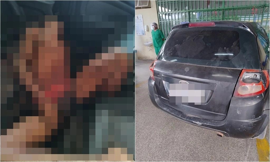 A vítima foi encontrada dentro do veículo