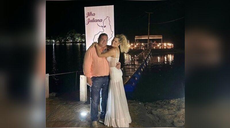 Prefeito de Demerval Lobão presenteou a esposa com uma ilha