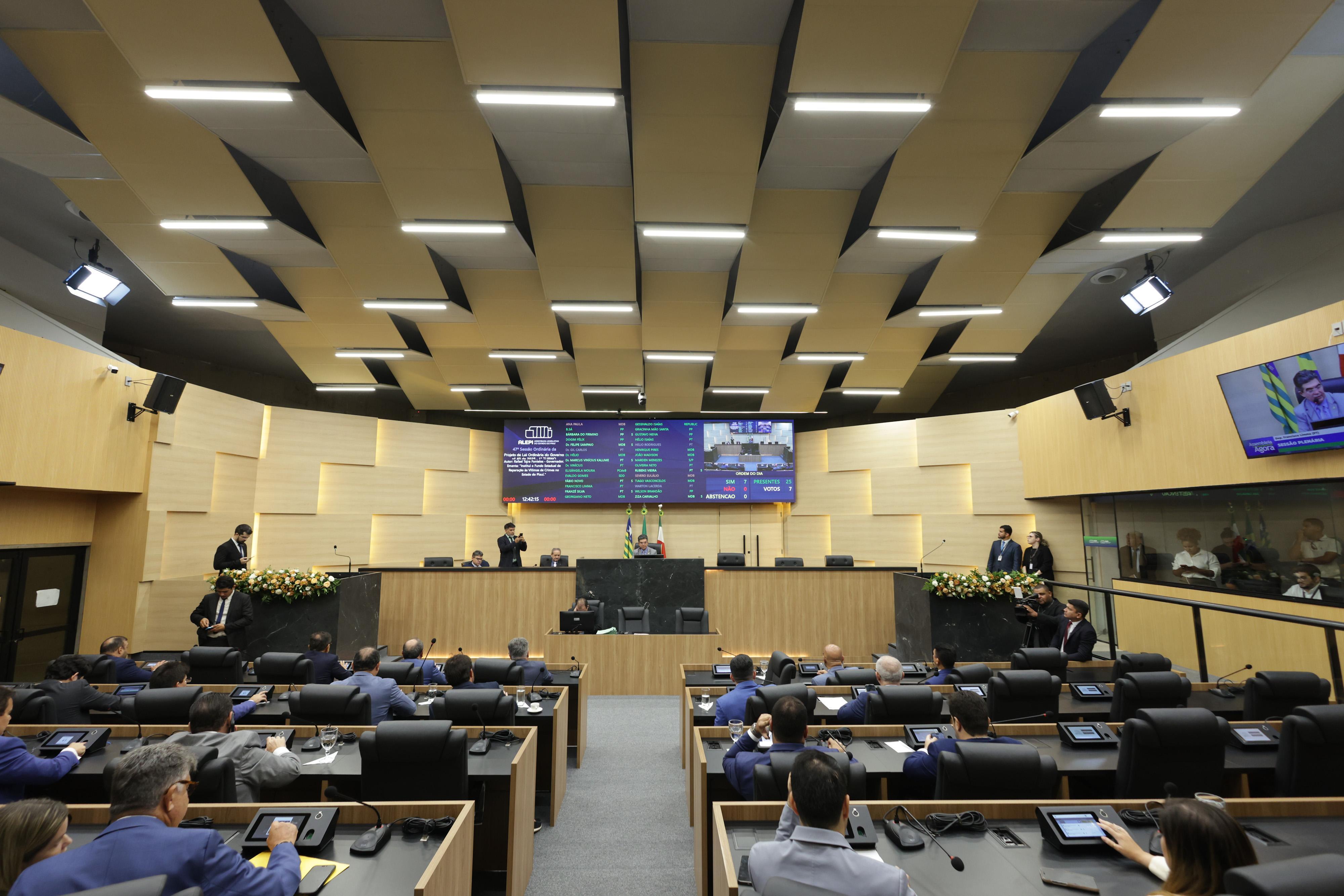 Sessão ordinária na Assembleia Legislativa do Piauí