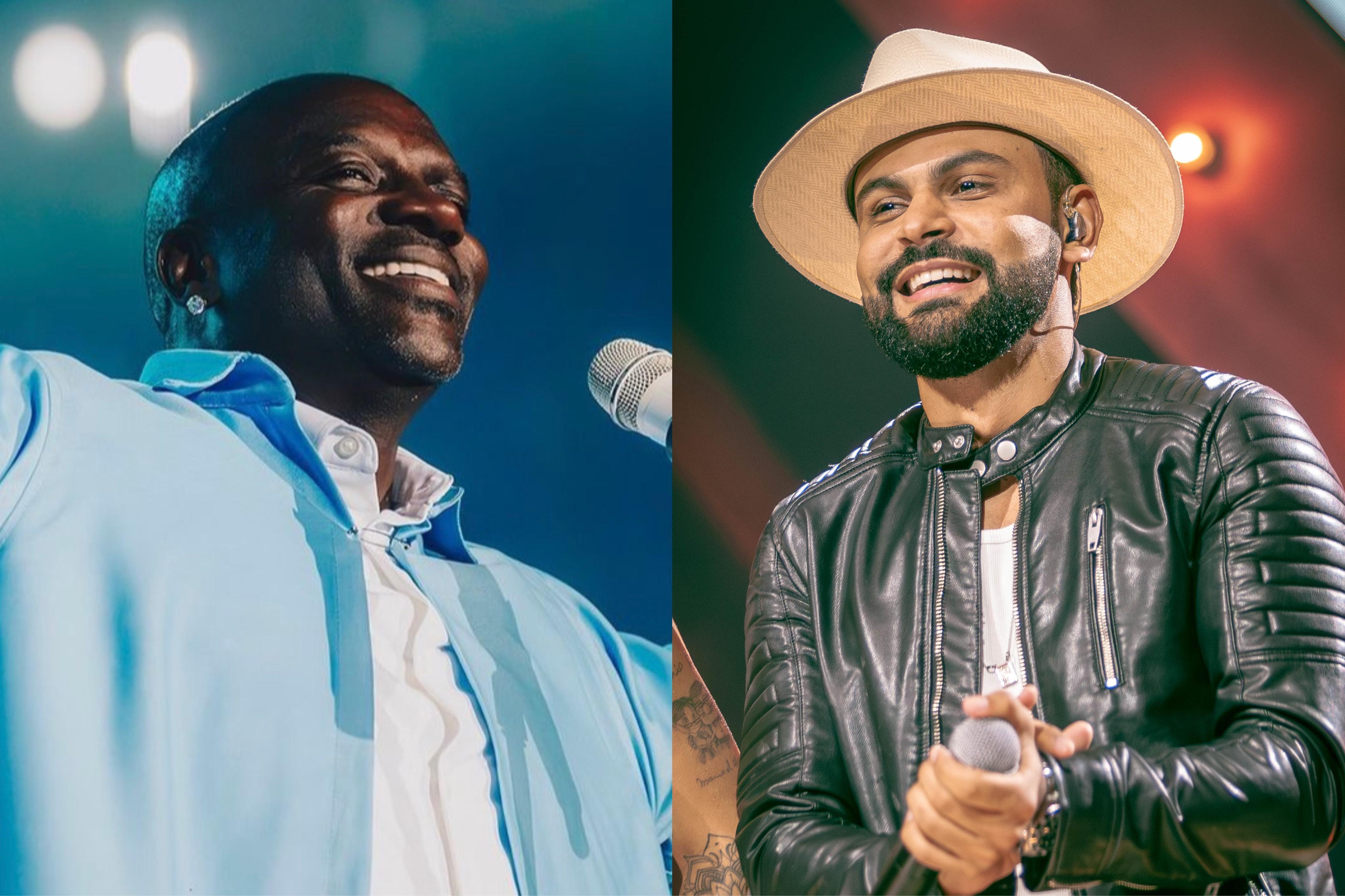 Akon canta hit "Casca de Bala" durante show no Rock in Rio
