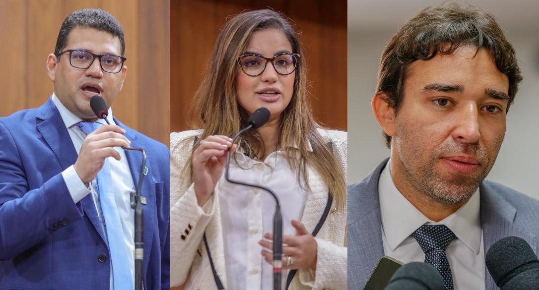 Da esquerda para a direita: Dr. Thales Coelho, Bárbara do Firmino e Marden Menezes