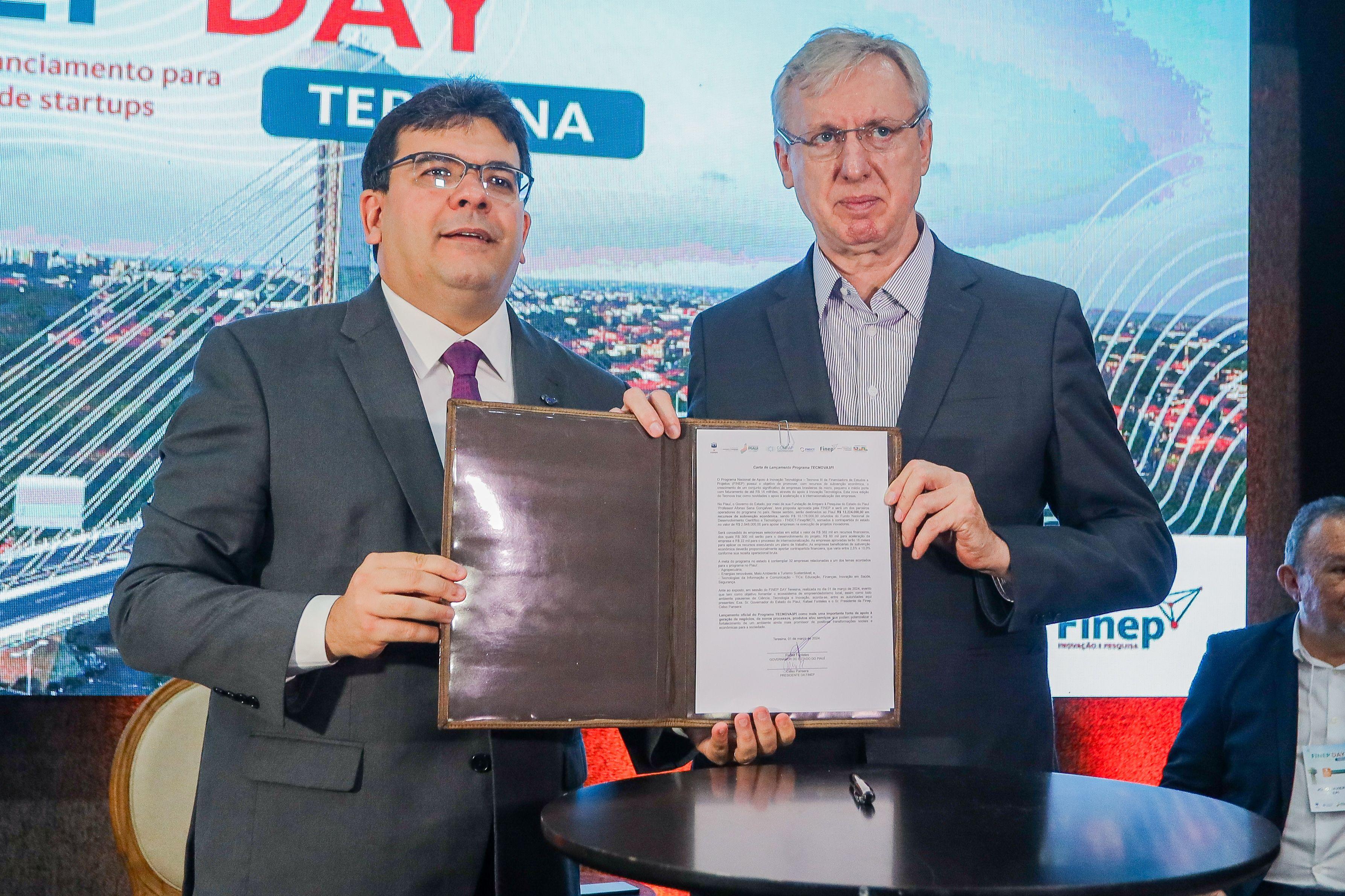 Governo do Estado e Finep firmam parceria