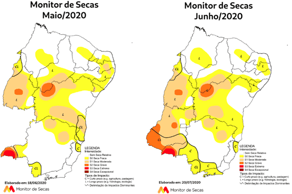 Mapas da Seca