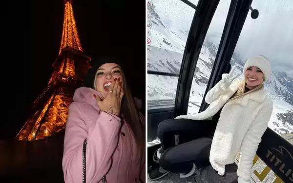 A influenciadora Aline Reis, investigada por estelionato, em viagens internacionais