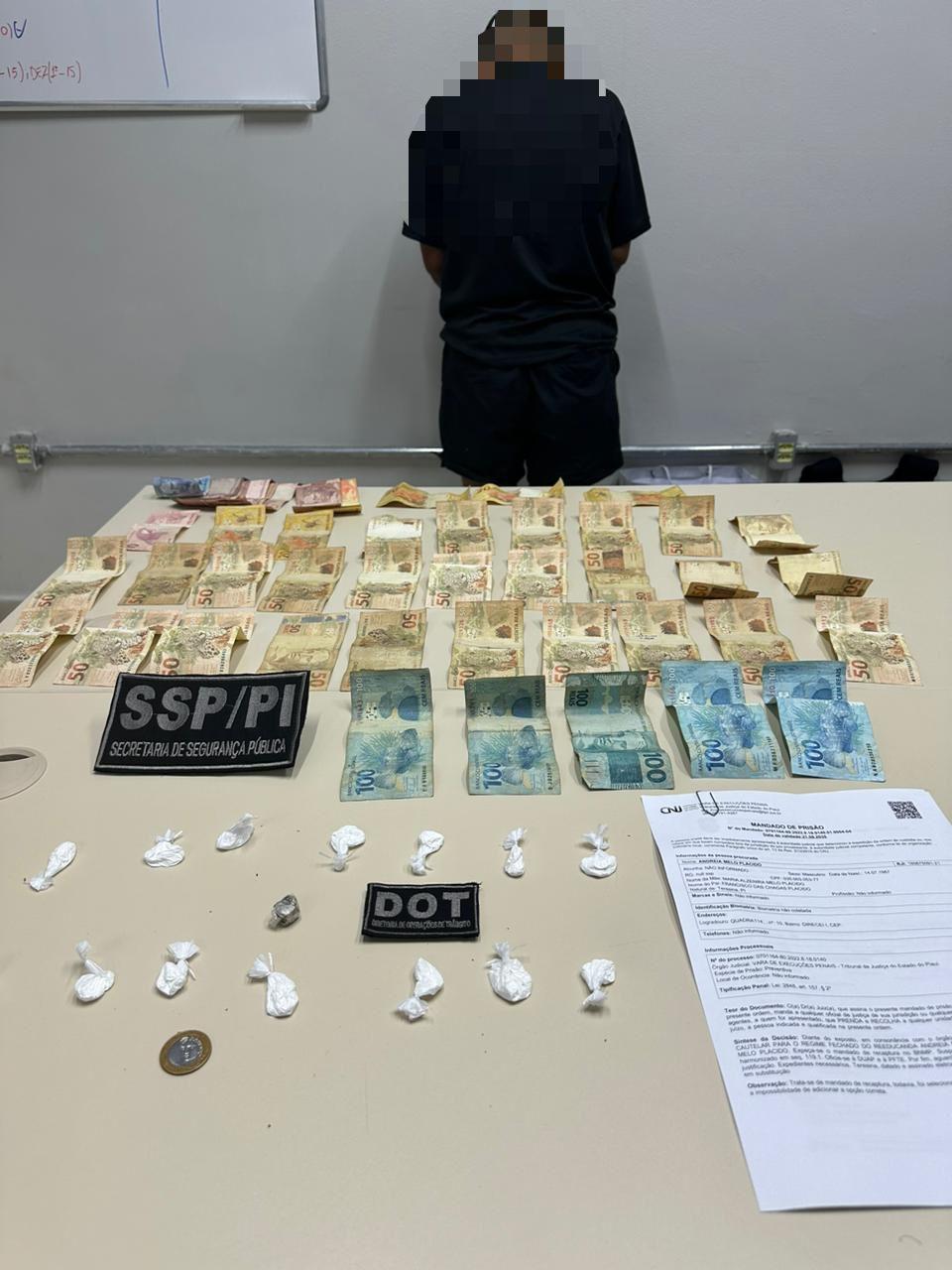 A mulher foi acusada por tráfico de drogas