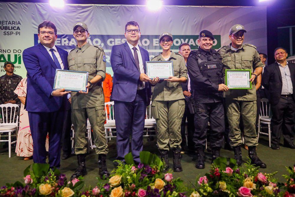 Rafael Fonteles com novos PMs nomeados
