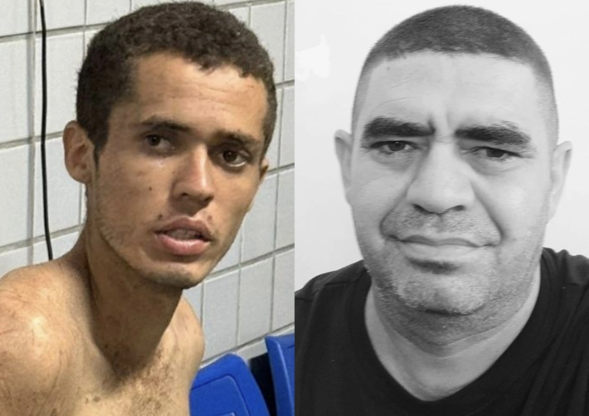 Vitor (à esquerda) e o pai Sebastião (direita)