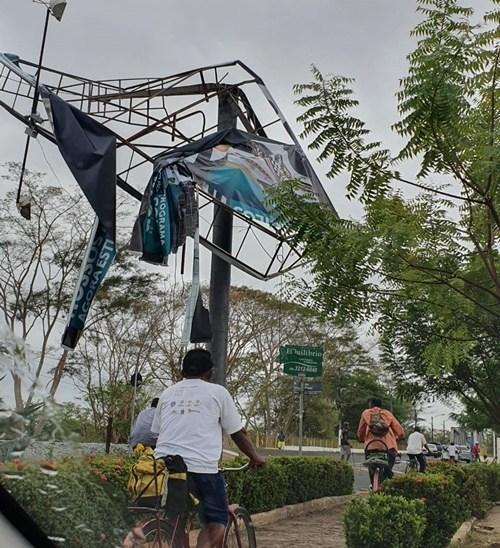 Outdoor ficou destruído
